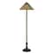 Homeroots 63" Brass 2-Light Traditional Floor Lamp, Blue and Orange Dragonfly Tiffany Glass Empire Shade 526321 - alternate 1