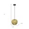 Homeroots Natural Hemp Ceiling Light With Natural Shades 651638 - alternate 2