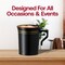 Smarty Had A Party 8 oz Black with Gold Edge Rim Round Plastic Coffee Mugs 120 Mugs, 120PK 6934-BKG-CASE - alternate 4