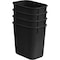 Acrimet Wastebasket, Deskside Bin, 3.25 Gallon/13 Quart/ 12 Liter (Plastic) (Black Color), 4PK 576.2 - alternate 6