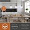 Vaxcel Linden 1-Light Matte Black Globe Pendant Light with Clear Ribbed Glass Shade Art Deco P0456 - alternate 6