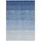 Homeroots 3' X 5' Blue And Gray Ombre Washable Indoor Outdoor Area Rug 595799 - alternate 4
