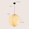 Jonathan Y Vaughn 15.75" Modern Vintage Orb Honeycomb Shade LED Pendant Light, Natural JYL9101B - alternate 4