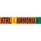 Brady HTRL LIQ AMMONIA LOW Pipe Marker, 4in H x 24in W, Fits Pipes 8in Dia. or Larger 145886 - alternate 1