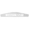 Ilc WESTERN STAR HD 4700SF YEAR 2020 24 X 4 INCH CHROME STEEL WESTERN STAR LOGO BOTTOM MUD FLAP WEIGHT W STAR HD 4700SF 2020 24 X 4 INCH CHR STEEL W STAR - alternate 1