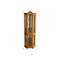 Homeroots Golden Oak Scallop Top Lighted Corner Curio Cabinet 401661 - alternate 4