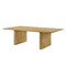Homeroots 94" Natural Wood Double Pedestal Base Dining Table 631296 - alternate 4
