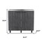 Homeroots 35" X 39" Dark Gray And Silver Stainless Steel and Wood Utility Cabinet With Sink 546612 - alternate 7