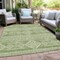 Homeroots 3' X 5' Green And Ivory Southwestern Washable Indoor Outdoor Area Rug 593672 - alternate 6