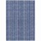 Homeroots 3' X 5' Denim Blue And Ivory Striped Washable Indoor Outdoor Area Rug 615043 - alternate 4