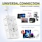 Overtime 22-in-1 Multi-Port Power Strip with 16 AC Outlets, 3 USB-A & 3 USB-C Ports, White OS70 - alternate 5