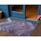 Homeroots 3' X 5' Purple And Gray Abstract Washable Indoor Outdoor Area Rug 618172 - alternate 1