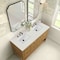 James Martin Vanities Breckenridge 60 in. Double Vanity, Light Natural Oak, w/ 3 CM Lime Delight Quartz Top 330-V60D-LNO-3LDL - alternate 3