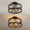 Jonathan Y Sylvain 15.5" Metal LED Semi-Flush Mount, Oil Rubbed Bronze/Brass Gold JYL9040B - alternate 5