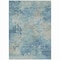 Homeroots 8' X 10' Teal Blue And Beige Abstract Washable Indoor Outdoor Area Rug 630900 - alternate 5