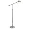 Homeroots 61" Nickel Adjustable Swing Arm Floor Lamp With Nickel No Pattern Cone Shade 523594 - alternate 6