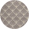 Homeroots 8' Brown And Beige Round Geometric Washable Indoor Outdoor Area Rug 594697 - alternate 6