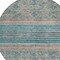 Homeroots 8' Teal Blue Salmon And Beige Round Medallion Washable Indoor Outdoor Area Rug 615916 - alternate 6