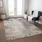 Homeroots 8' X 10' Ivory Blue And Copper Abstract Washable Indoor Outdoor Area Rug 605846 - alternate 5