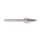 Drill America 1/4"x1" Cone Pointed End Carbide Burr 1/4" Shank DULSM3 - alternate 5