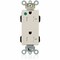 Leviton Straight Blade Receptacle, 5-20R, 20 A, 125V AC, Flush Mount, Self-Grounded M1636-ILT - alternate 1