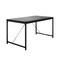 Homeroots 47" Black Wood and Stainless Steel Writing Desk 524925 - alternate 3