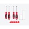 Tekton Phillips and Slotted Screwdriver Set w/Red Modular Organizers-4in Shanks, 4pc (#1-#2, 5.5-6.5mm) DWZ90115 - alternate 4