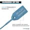 Kable Kontrol Identification & Tamper Proof Cable Zip Ties, 9 in L, Blue, HDPE (High-density polyethylene), 50 PK CTPT-9-50-BL - alternate 5