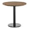 Flash Furniture Commercial 31.25" Natural HPL Tabletop with Black Table Height RD Base ST-RD31-NAT-TR18-GG - alternate 6