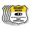 Signmission Security Notice Shield Sign This Propert, 12 inch X 12 inch, Aluminum Metal Sign, 5PK SHI-A-5Pack-12-461 - alternate 1