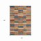 Homeroots 10' X 14' Beige Blue And Gold Striped Washable Indoor Outdoor Area Rug 615469 - alternate 3