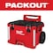 Milwaukee Tool PACKOUT Rolling Tool Box, 22 in L x 19 in W x 29 in H, Polypropylene, Red 48-22-8427 - alternate 17