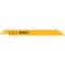 Dewalt 8" 18 TPI Straight Back Bi-Metal Reciprocating Blade, 5PK DW4821 - alternate 1