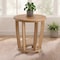 Alaterre Furniture Alaterre Orris Outdoor Side Table with Slatted Top Natural Patio Furniture Design 80-OUTD-ORRIS-SDTB - alternate 3