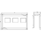 Siemens ALPHA 400/630/1250 DIN assembly kit molded case circuit breaker 3 x 3VA20 8GK4736-2KK22 - alternate 2