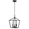 Jonathan Y Ojai 10" 3-Light Iron Classic Modern Pagoda LED Pendant Lantern, Oil Rubbed Bronze JYL7601A - alternate 7