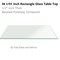 Fab Glass And Mirror 36in. x 54in. Clear Rectangle Glass Table Top, 1/2in. Thick, Beveled Polished Tempered Radiu T-36x54REC12THBETE - alternate 1