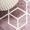 Jonathan Y Tumbling Blocks Modern Geometric Rose/White 2 ft. x 8 ft. Runner Rug SEU101B-28 - alternate 6