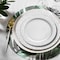 Smarty Had A Party White w/Silver Hammered Rim Plastic Dinnerware Value Set (120 Dinner Plates+120 Salad Plates), 240PK 850VP-CASE - alternate 1