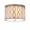 Jonathan Y Link 2-Light 12.75" Metal LED Flush Mount, Soft Gold JYL3509B - alternate 1