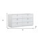 Homeroots 62" X 19" X 30" White Dresser 366258 - alternate 4