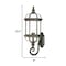 Homeroots Antique Brown Cylindrical Lantern Wall Light 398597 - alternate 4