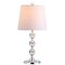 Jonathan Y Hudson 20" Crystal Mini LED Table Lamp, Clear/ Chrome JYL2026A - alternate 1