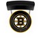 Holland Bar Stool Co 25" Chrome 2-Ring Boston Bruins Swivel Bar Stool, Back L7C425BosBru - alternate 3