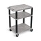 Luxor AV Cart - 34"H  Three Shelves WT34GY-B - alternate 1