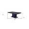 Homeroots 40" X 76" X 30" Black Wood Led Glass Dining Table 347334 - alternate 3