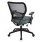 Space Seating 55 Series Professional Black AirGrid Back Managers Chair, Grey 5500-2M - alternate 6