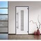 Vdomdoors Steel Door Deux 0757 Gray Graphite Stainless Inserts Single Modern Painted-W36xH80-Left Inswing DEUX0757EXD-GRE-W36 x H80-Left-hand Inswing - alternate 5