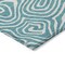 Homeroots 5' X 8' Teal Blue And Ivory Abstract Washable Indoor Outdoor Area Rug 599017 - alternate 6