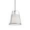 Afx Lizzette 10in Med Base Pendant, Satin Nickel LIZP10MBSN - alternate 1